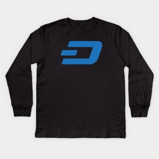 DASH (Digital Cash) Cryptocurrency Kids Long Sleeve T-Shirt